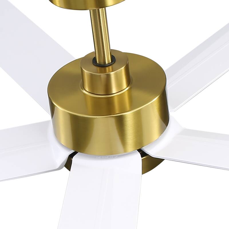 Breezary 65"/52"/42" 5-Blade LED Ceiling Fan with Light Kit and Remote