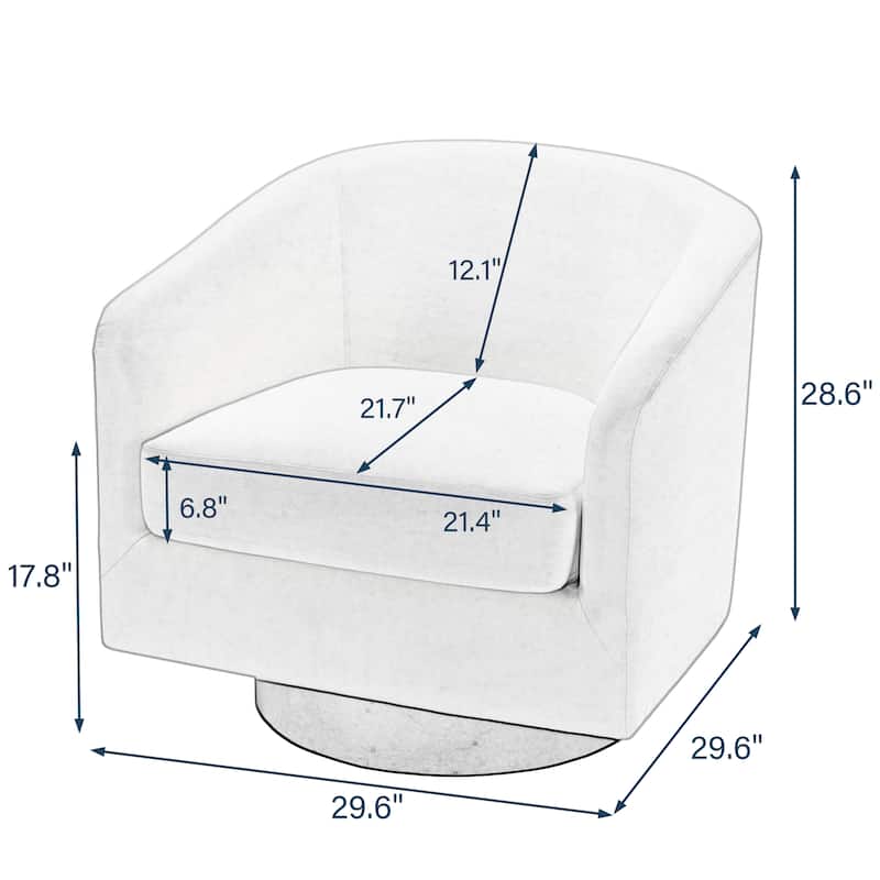 Modern 360° Swivel Barrel Accent Chairs by DREAMSIDEA