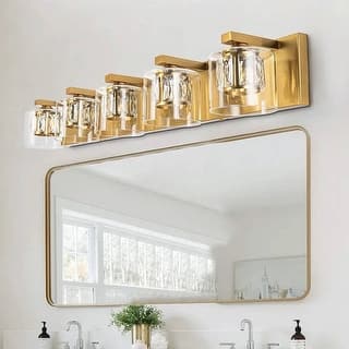 Kolt Gold Traditional 5-Light Bathroom Vanity Light