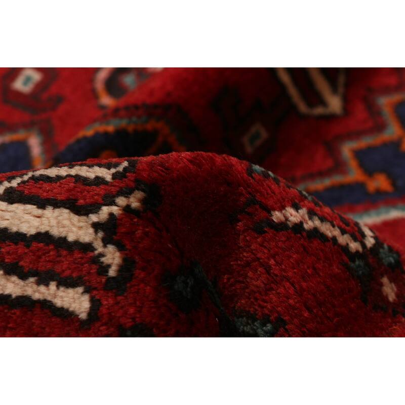 ECARPETGALLERY Hand-knotted Andelz Red Wool Rug - 4'1 x 6'3