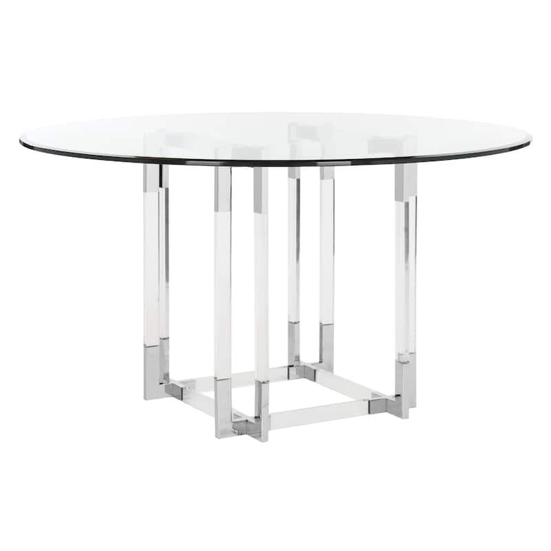 SAFAVIEH Couture Reiner Round Acrylic Dining Table