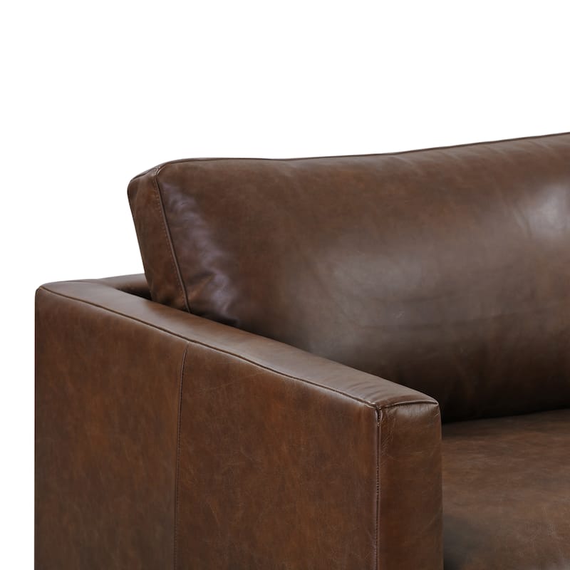 Poly & Bark Nolita 85" Sofa - Full Grain Genuine Italian Leather