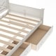 preview thumbnail 12 of 24, Twin Size Wooden Modern and Rustic Casual Style Daybed with 2 Large Drawers,Bed W/X Frame Design,for Apartment, Bedroom