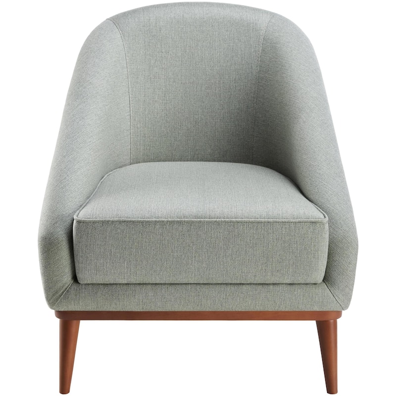 Kassie Modern Minimalist Light Sage Accent Chair