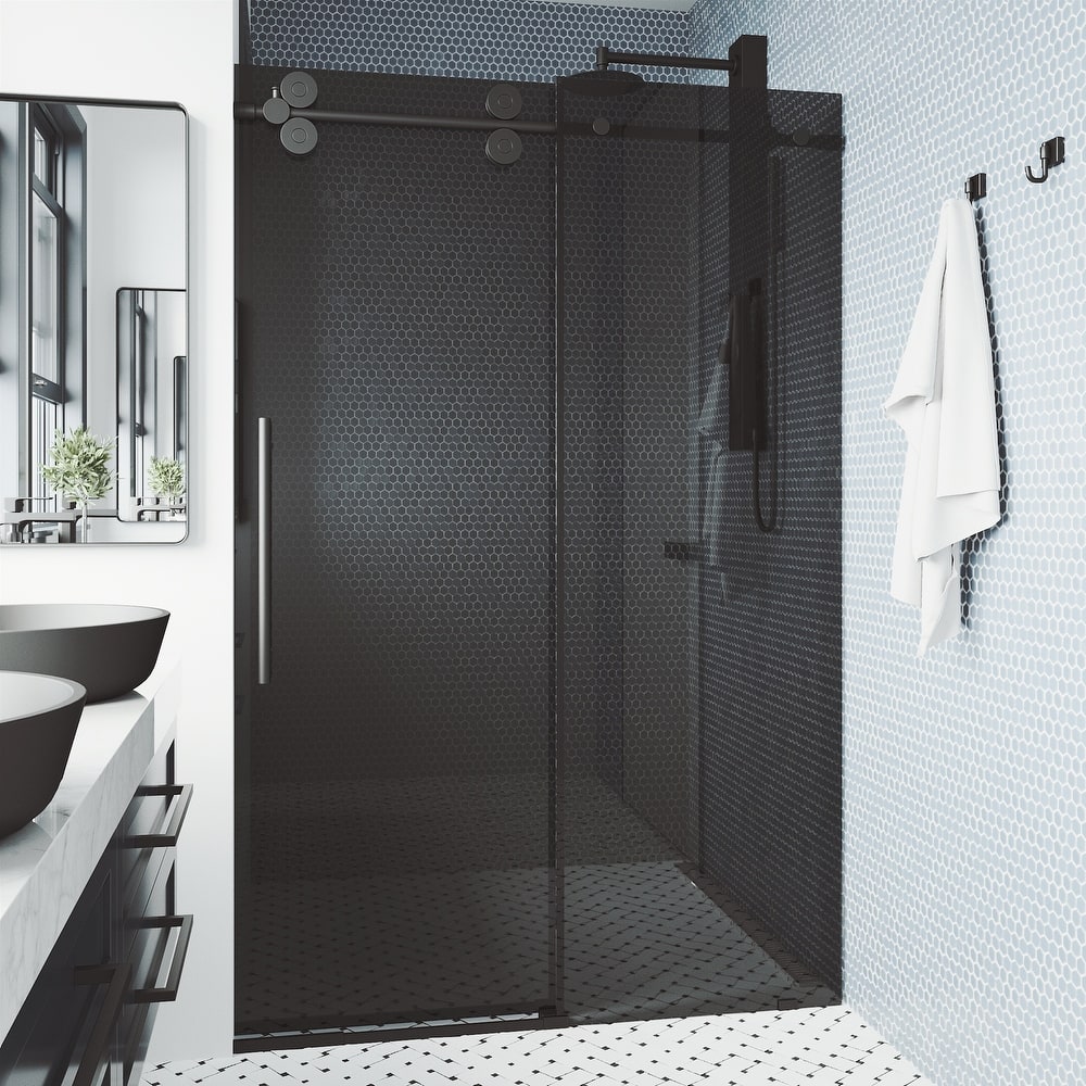 VIGO Elan Frameless Sliding Shower Door