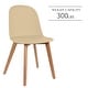 preview thumbnail 40 of 71, Set of 4 Plastic Dining Side Chair Wood For Event Kitchen Office Event Garden Patio Cafe Indoor Outdoor
