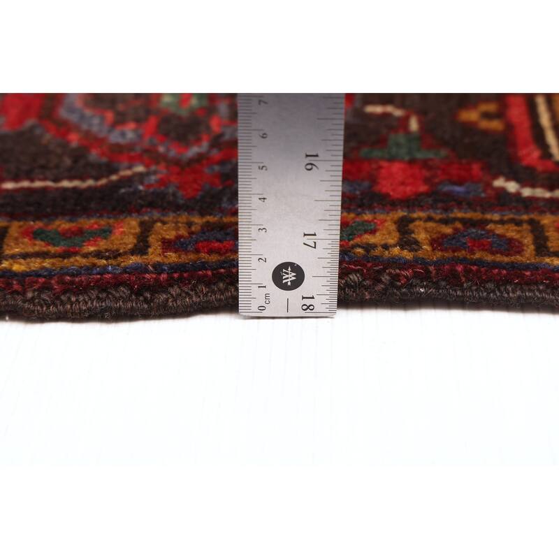 ECARPETGALLERY Hand-knotted Sarabi Dark Red Wool Rug - 6'7 x 9'5