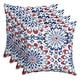 preview thumbnail 4 of 22, Arden Selections 16 x 16 in Outdoor Square Throw Pillow 4 Count - Clark Blue