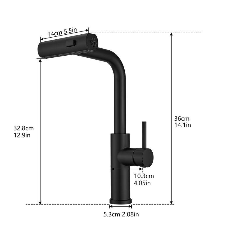 Kitchen Faucets with Pull out Sprayer Single Hole