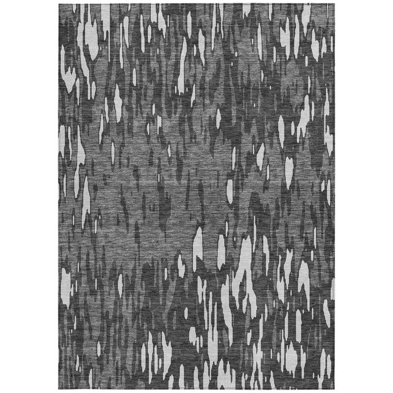 HomeRoots Abstract Transitional Rectangle Outdoor Rug