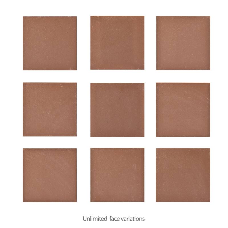 Merola Tile Lincoln Quarry Mayflower Red 6" x 6" Ceramic Floor and Wall Tile