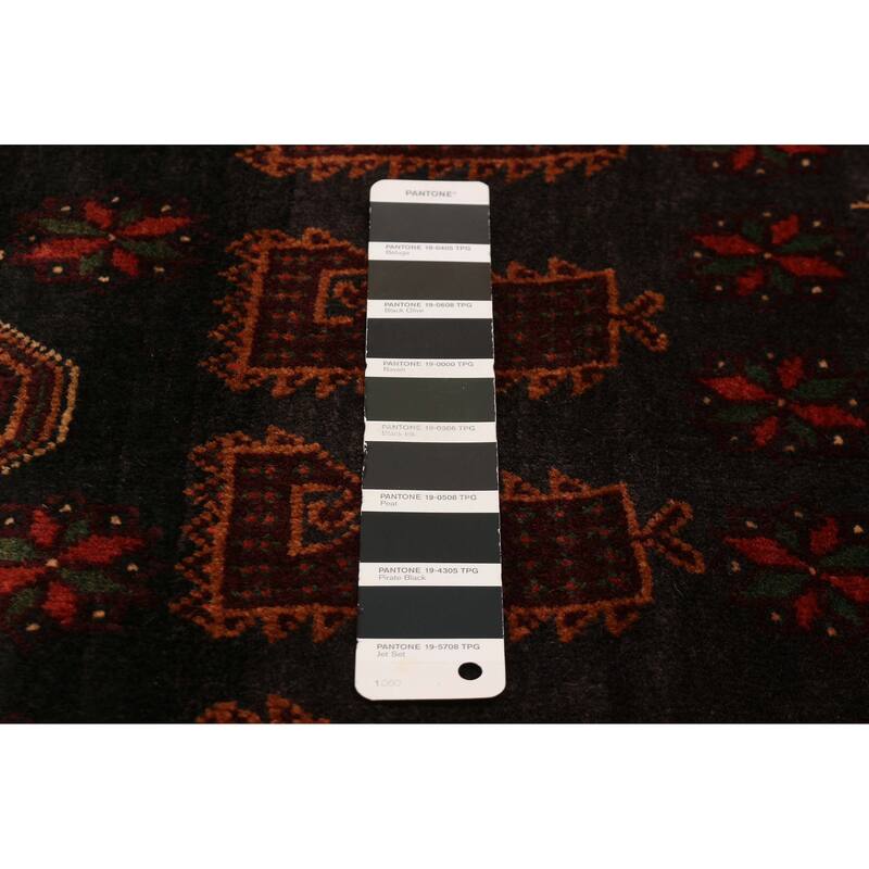 Teimani Black Rug 3'11" x 7'2" - 3'11 x 7'2