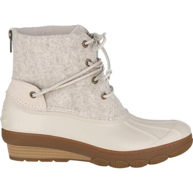sperry women's saltwater wedge tide wool rain boot