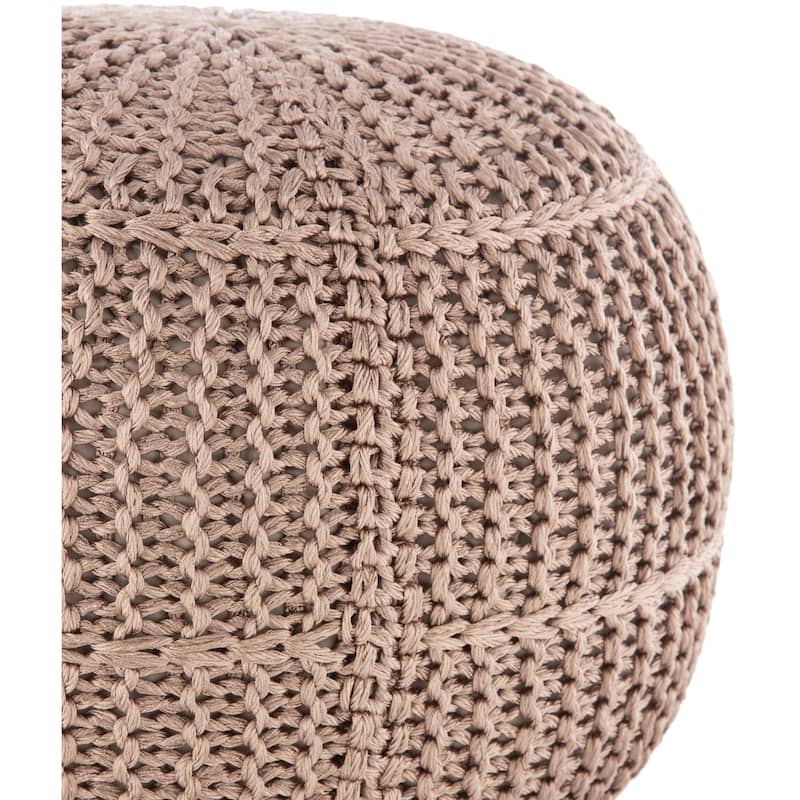 Artistic Weavers Cayson Indoor / Outdoor Knitted 20-inch Round Pouf