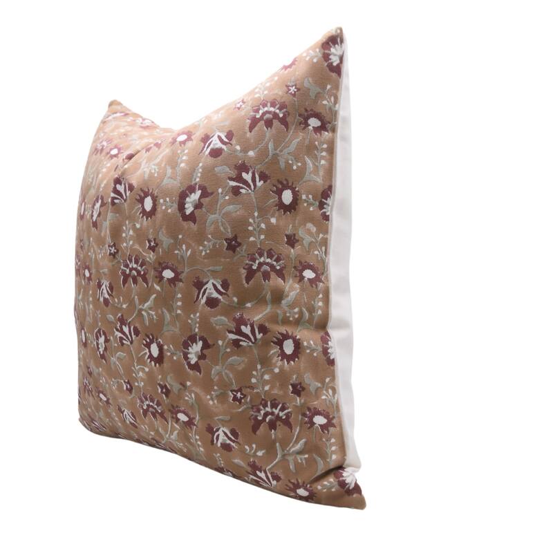 Cotton Square Block print pillow Cover - Nayaab