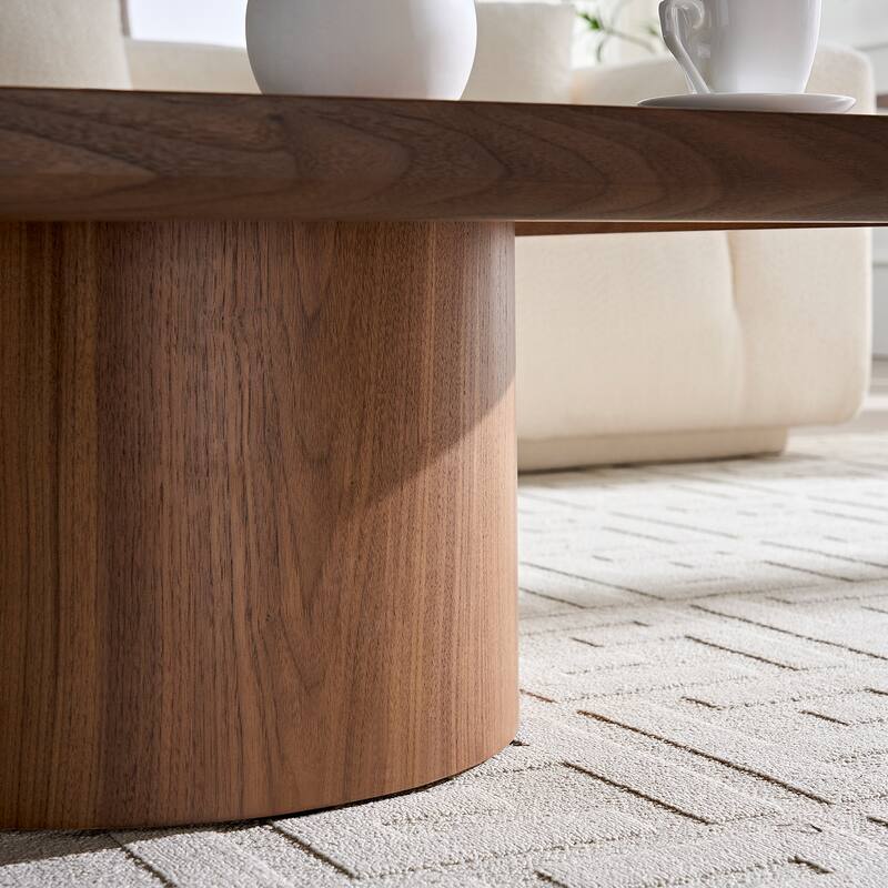 Modern Square Coffee Table - Walnut