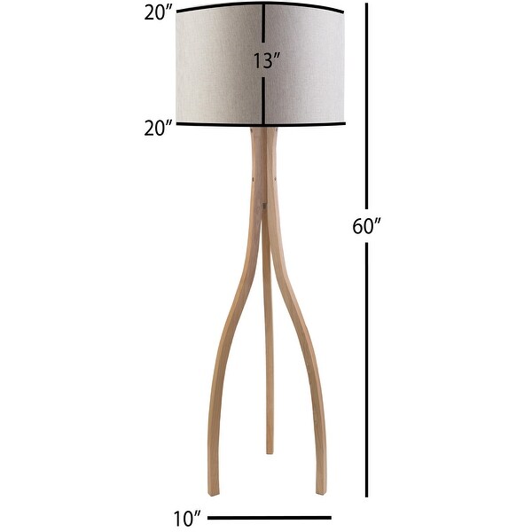 floor lamp with wood base