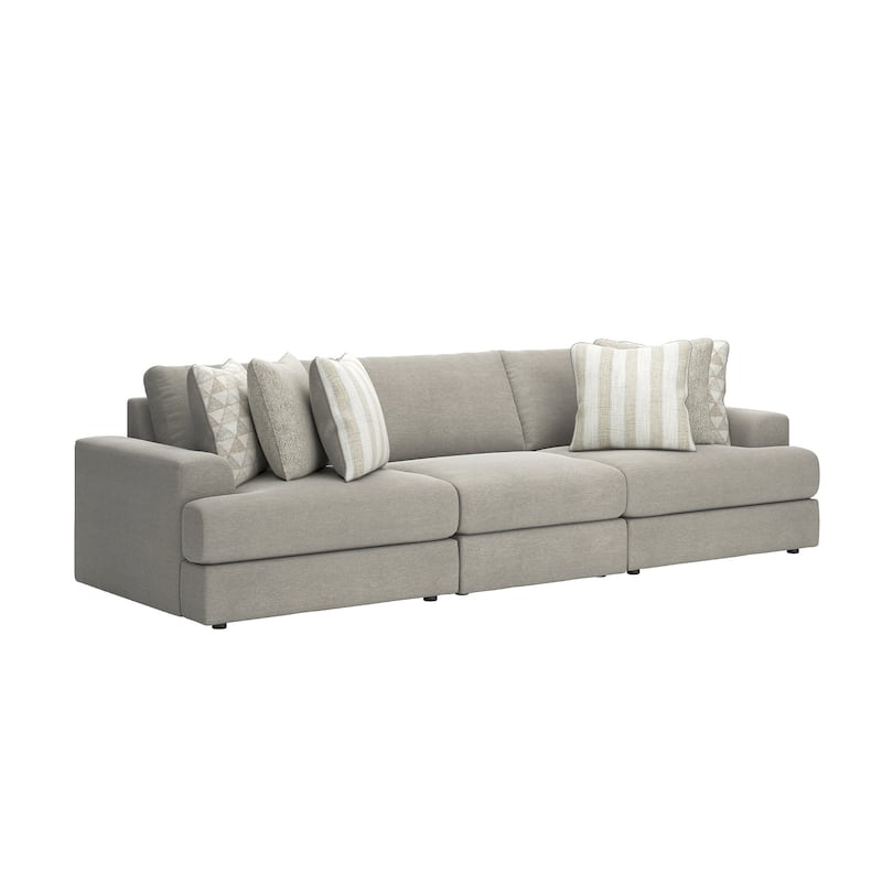 Signature Design by Ashley Avaliyah Gray 3-Piece Sectional Sofa - 128" W x 44" D x 37" H