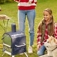 preview thumbnail 7 of 8, Outdoor Wood Fired Pizza Oven 2-Layer Pizza Maker Outside Pizza Grill for Backyard Parties - 12 inch
