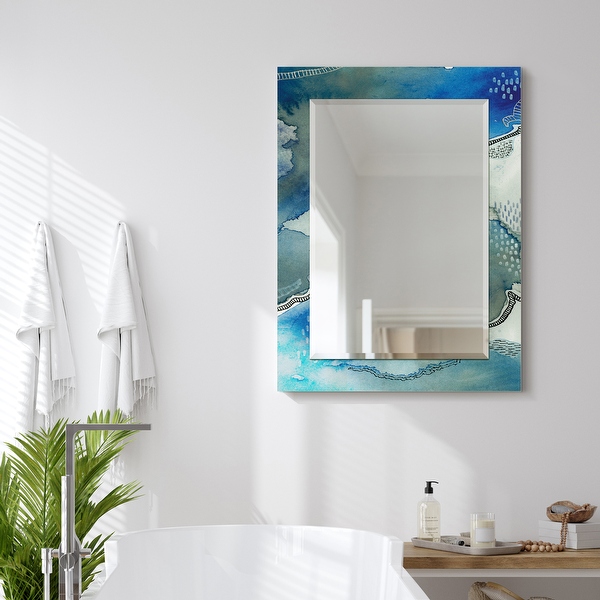 Large beveled on sale mirror