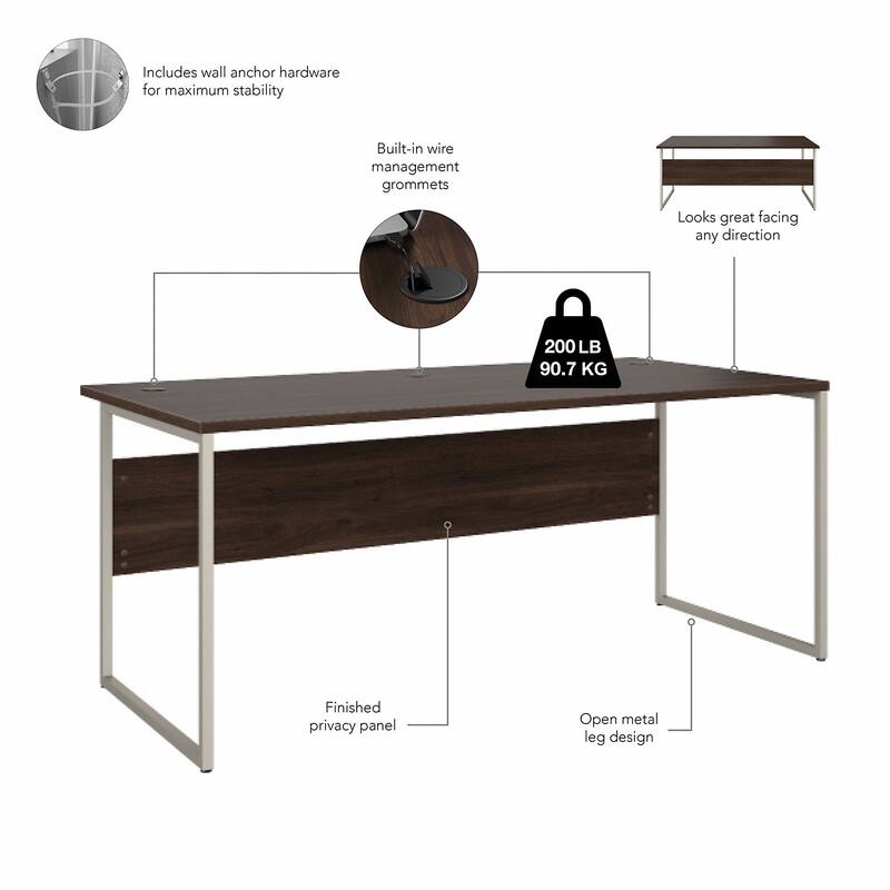 Hybrid 72W x 36D Computer Table Desk by Bush Business Furniture