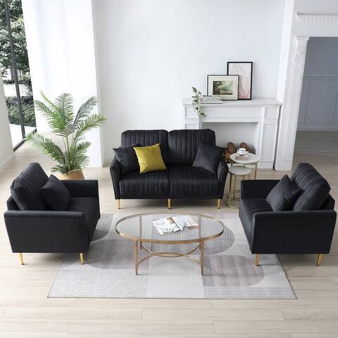2 Piece Single Chair And Loveseat Sofa