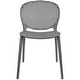 preview thumbnail 19 of 56, Modern Plastic Garden Patio Indoor or Outdoor Dining Stackable Chair UV Protected Armless With Dot Back Surf
