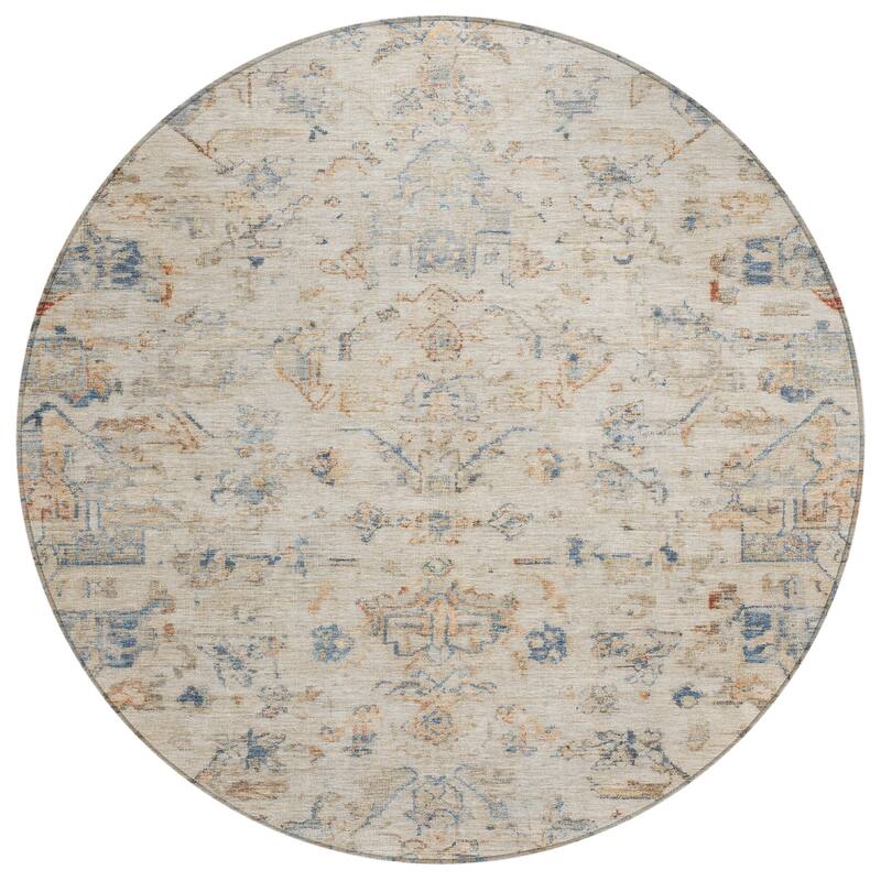 Machine Washable Indoor/ Outdoor Traditional Chelsea Chantille Rug