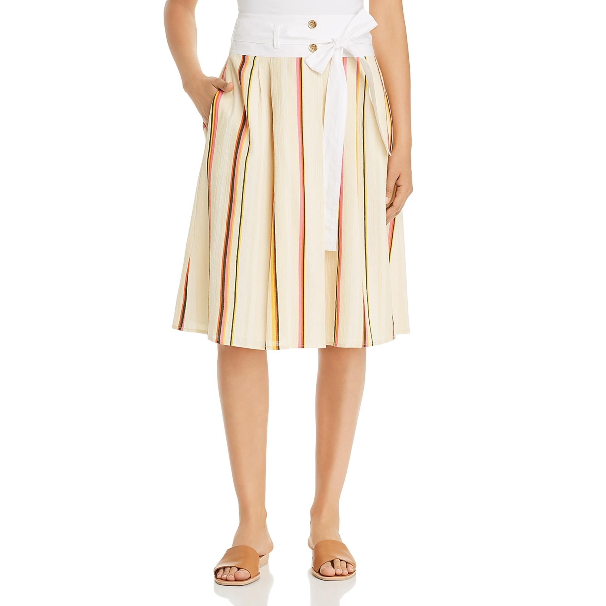 tory burch striped skirt