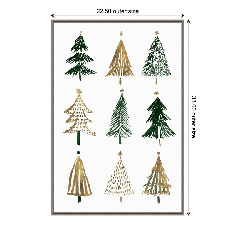 Evergreen Trees II by Isabelle Z Framed Canvas Wall Art