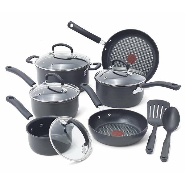 Ultimate Hard Anodized Nonstick Cookware Set 12 Piece, Oven Broiler