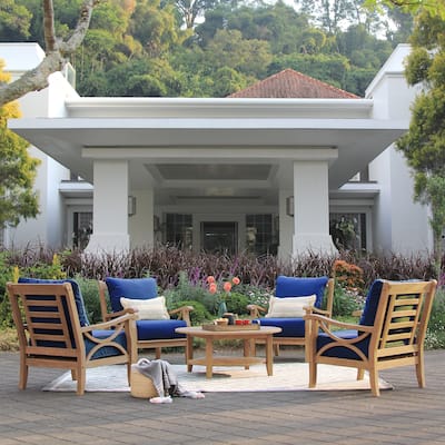 Cambridge Casual Lowell 5-piece Teak Patio Conversation Set