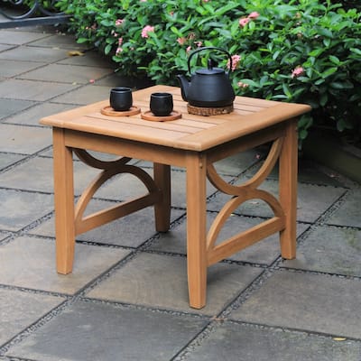 Lowell Teak Patio Side Table by Havenside Home