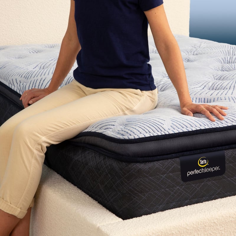 Serta Perfect Sleeper Nurture Night 14.5" Plush Pillow Top Mattress Set