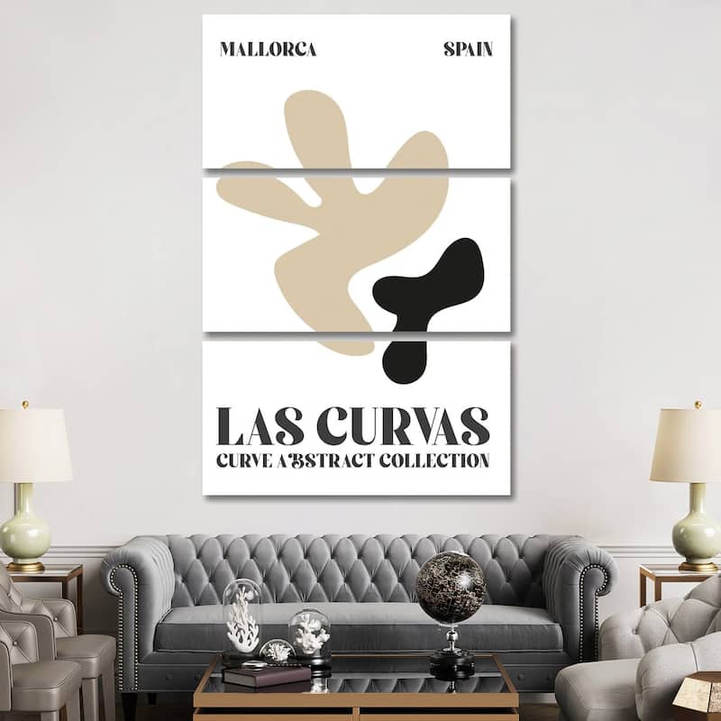iCanvas "Abstract Shapes Matisse Spain" by Mambo Art Studio 3-Piece Canvas Wall Art Set