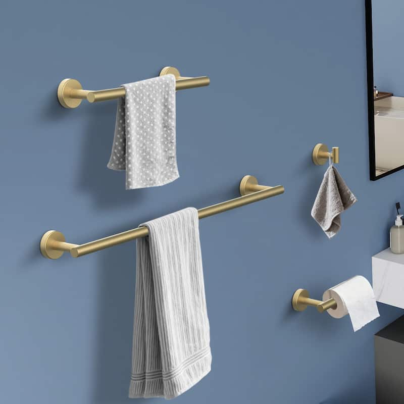 Topcraft Wall Mounted Stainless Steel Bathroom 8 Piece Hardware Set