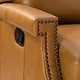 preview thumbnail 57 of 100, Echidna Transitional Genuine Leather Swivel Rocker Nursery Chair with Nailhead Trim by HULALA HOME
