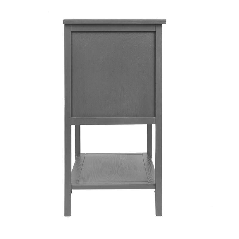 2-Drawer Nightstand Bed Side Table with Storage Cabinet End Table shelf Wood Side Table