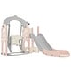 preview thumbnail 55 of 65, 5 in 1 Toddler Slide and Swing Set - Indoor & Outdoor Kids Playground Climber with Telescope - 71.6'' L x 56.3'' W x 45.2'' H