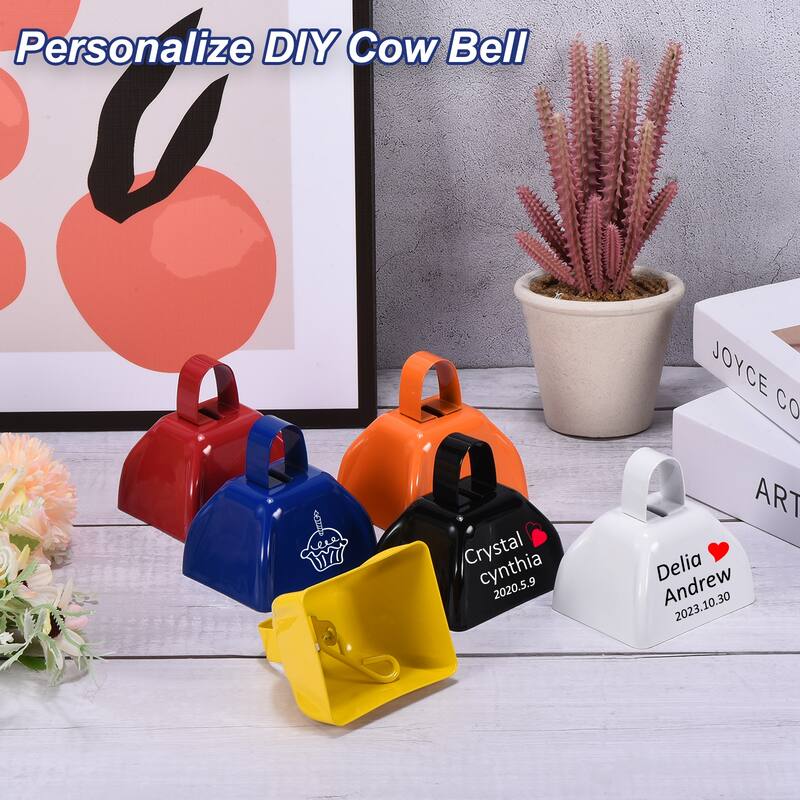 24pcs 3 inch Cow Bells for Football Games Cow Bells for Sporting Events