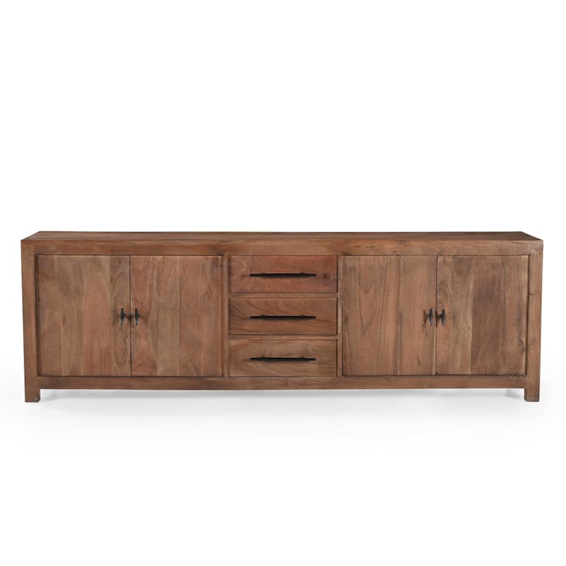 Sparrow Solid Wood Media Console - Brown - 76" x 16"
