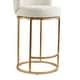 preview thumbnail 37 of 51, Spruce & Spring Chloe Upholstered Swivel Counter Bar Stool with Metal Frame and Arched Back