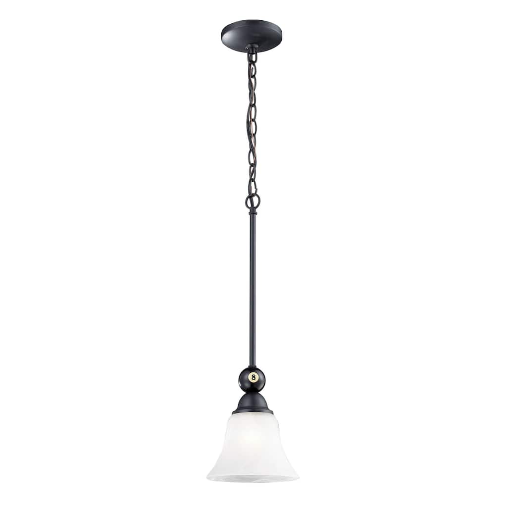 Designer Classics 7-inch Wide 1-Light Mini Pendant in Matte Black