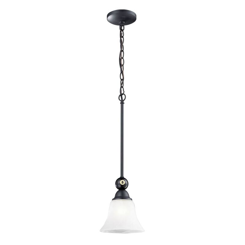 Designer Classics 7-inch Wide 1-Light Mini Pendant in Matte Black