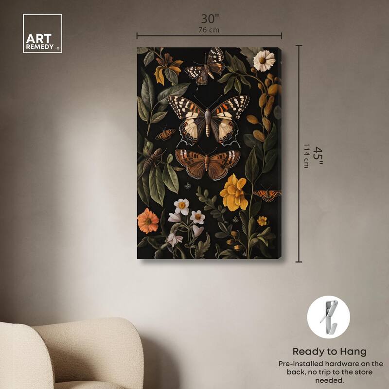 Winged Visitors I Canvas by Art Remedy, Gallery Wrapped