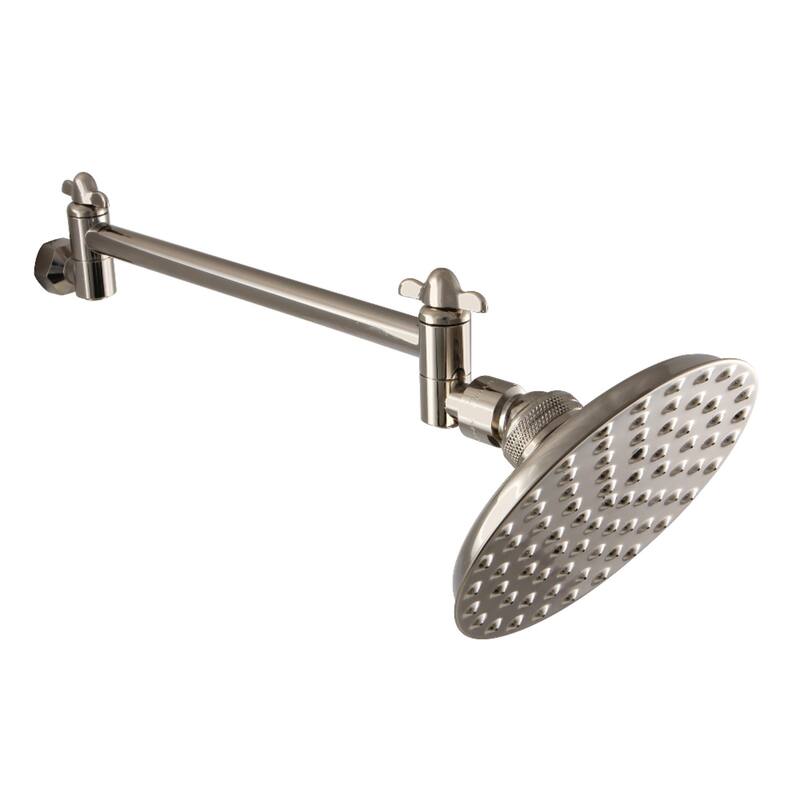 Kingston Brass Victorian 5" Showerhead with High Low Adjustable Arm - Polished Nickel