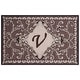 preview thumbnail 18 of 21, SAFAVIEH Handmade Monogram Galatea Rug 2'6" x 4' - V - Mocha - Rectangle