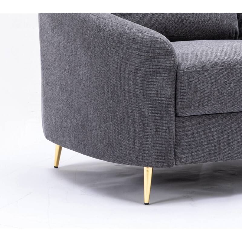 Stylish and Comfortable Linen Loveseat for Modern Living Spaces