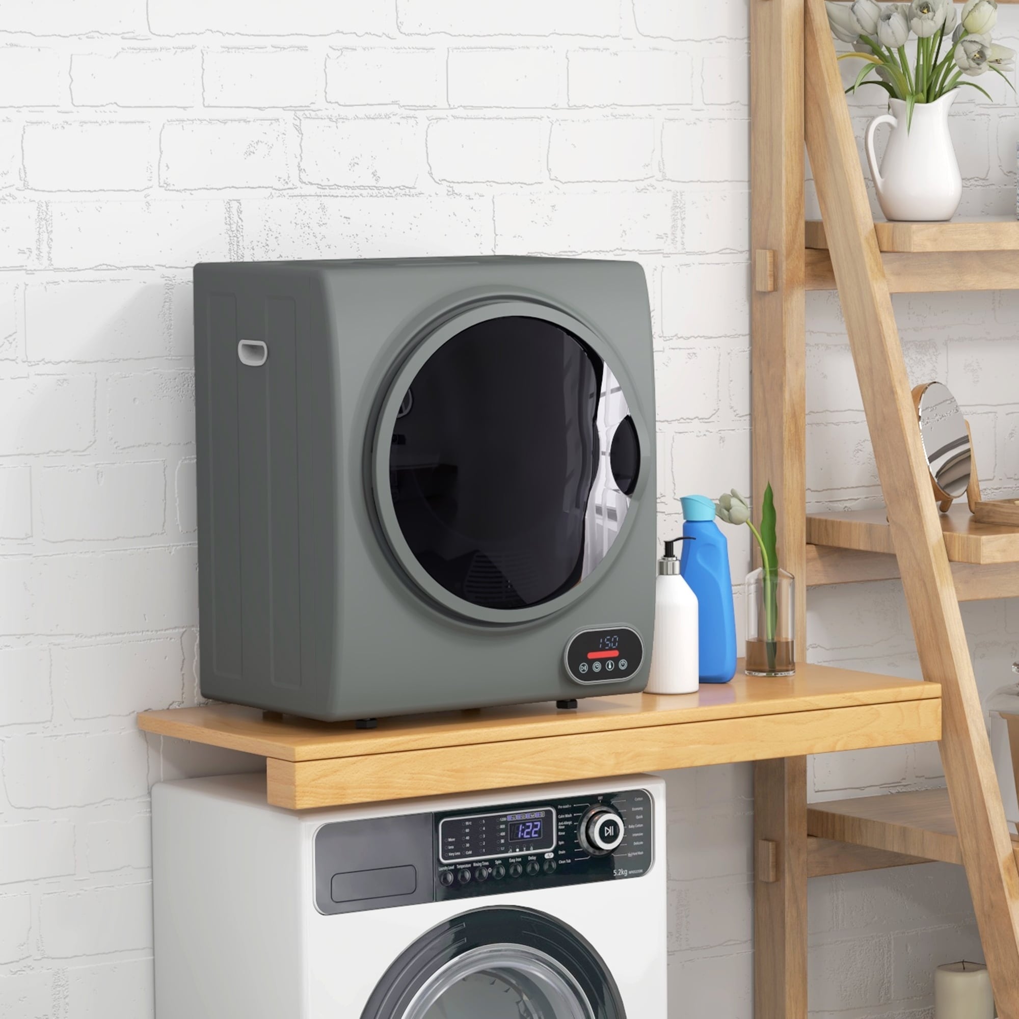 120v stacked deals washer dryer