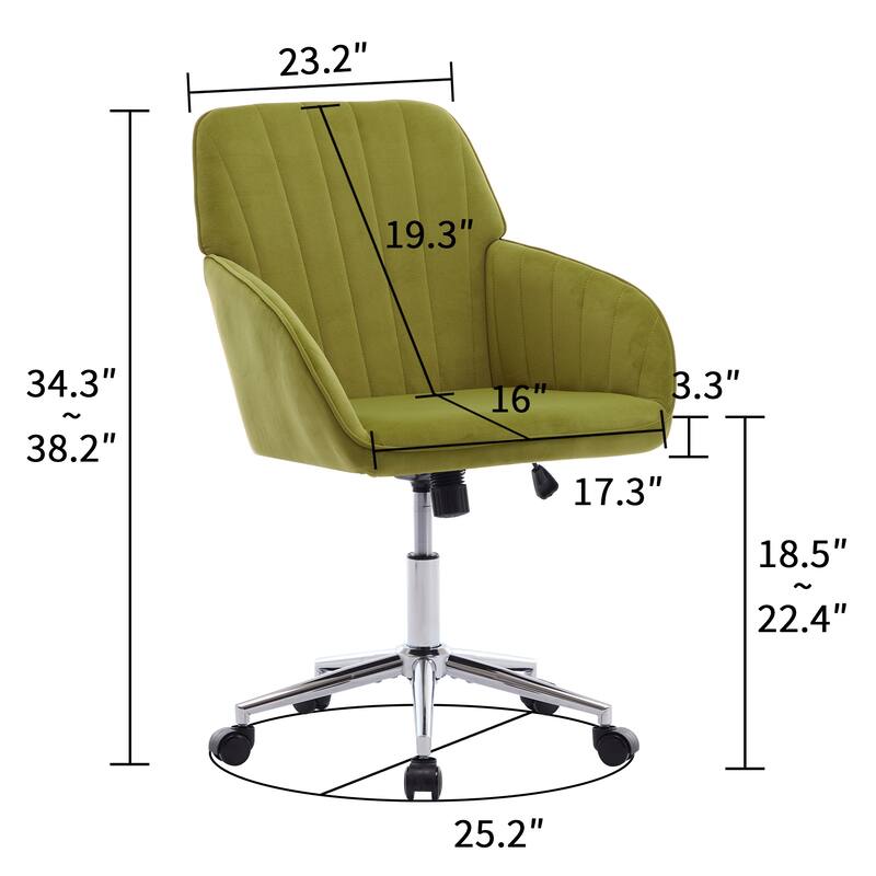 Ergonomic Adjustable Office Chair with Lumbar Support, Swivel Design, and Memory Foam Cushion